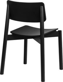 Scaun de dining negru stivuibil Wem – noo.ma