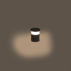 Lampă modernă de exterior gri închis 12 cm cu LED inclus - Bar