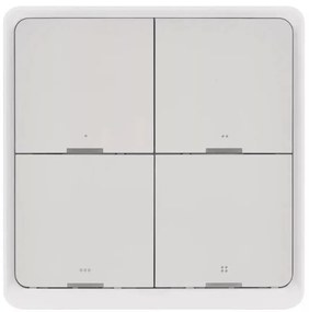 Comutator cu 4 butoane GoSmart Tuya alb
