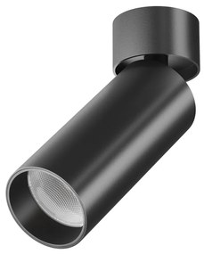 Spot LED aplicat directionabil design tehnic Focus negru, 3000K