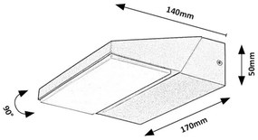 Aplica de perete exterior IP65 LED Senica