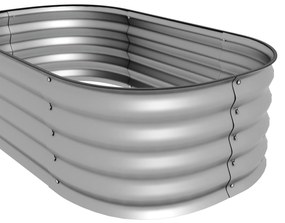 Outsunny Pat de plante Modulare, rezistent la intemperii, fund deschis, 105 x 62 x 30 cm, Argintiu | Aosom Romania