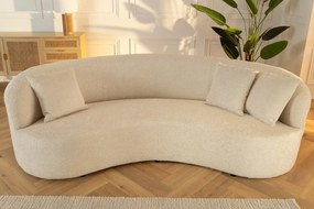 Canapea semicirculara, Tesatura Boucle, Bej, ATELIER 230cm, A-46546 VC