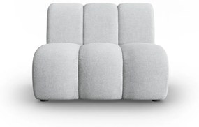 Modul pentru canapea Lupine cu tapiterie din tesatura structurala, gri deschis