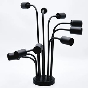 Lustră aplicată TRINITY 10xE27/15W/230V negru