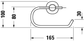 Duravit D-Code Suport hartie igienica