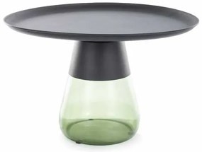 Măsuță de cafea Carini B, negru / verde