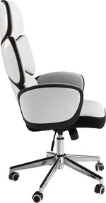 Scaun de birou pivotant design modern Gris-White