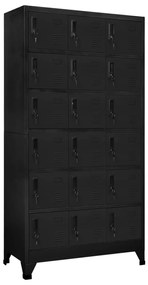vidaXL Fișet, negru, 90x40x180 cm, oțel