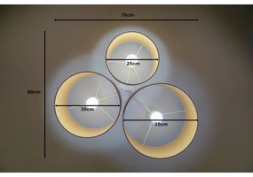 Duolla - Plafonieră ROLLER TRIO 3xE27/60W/230V roz