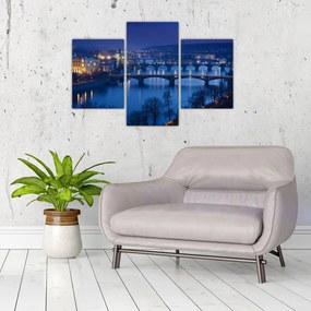 Tablou cu podurile din Praga (90x60 cm)