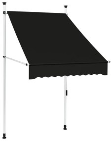 vidaXL Copertină retractabilă manual, antracit, 100 cm