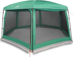 vidaXL Cort piscină cu pereți detașabili cu acoperiș&plasă Verde mare