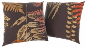 Kvalitex Husă pentru pernă Kapradí maro, 40 x 40cm, set de 2 bucăți