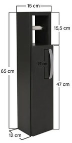 Dulap pentru baie Star Anthracite