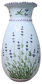 Vază ceramică striată model Lavandă 29cm