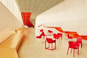 Scaun design modern interior / exterior WALL STREET rosu Vondom 65006