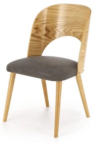 Scaun Cadiz natur/gri H83 cm