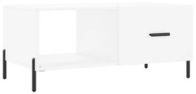 vidaXL Măsuță de cafea, alb, 90x50x40 cm, lemn prelucrat