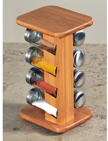 Suport pentru condimente Kesper 58099 cu 8recipiente, 13 x 25,5 x 15 cm