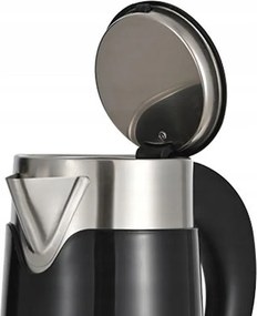Fierbator electric Zilan ZLN3387 Negru cu pereti dublii, putere 800W, capacitate 0.8L, inox