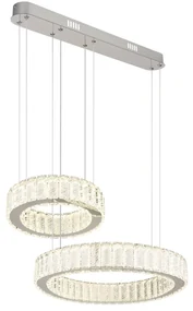 Lustra suspendata cu telecomanda design modern Mucky crom 50cm