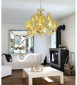 Lustră pe lanț IDILLIO 12xG9/48W/230V Redo IID C12 51