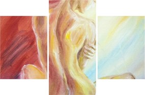 Tablou - Imaginea unei femei care se odihnește, pictură în ulei (90x60 cm)