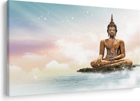 Tablou - Buddha care supraveghează pământul (90x60 cm)