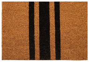 Covoraș de intrare din fibre de nucă de cocos 55x125 cm Black Stripe – Premier Housewares