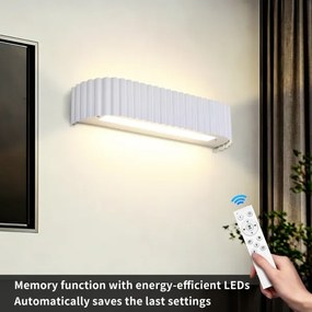 Brilagi - Aplica LED dimerizabilă FALCON MODERN LED/14W/230V 40 cm albă + telecomandă