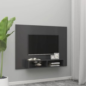 Comoda TV de perete, gri, 135x23,5x90 cm, PAL 1, Gri
