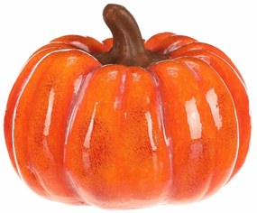 Decorație LED de toamnă Dovleac cu față, 15 x 15 x12 cm, ceramică