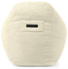 Fotoliu bean bag crem cu tapițerie din țesătură bouclé Snug 130 – SLOWDOWN
