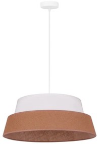 Lustră pe cablu Duolla GALAXY 1xE27/15W/230V d. 50 cm maro/alb