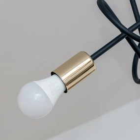 Lustră aplicată OXFORD 3xE27/15W/230V auriu/negru