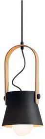 Pendul design modern Lanteo negru mat 16cm