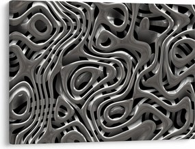 Tablou - Abstractizare metalică (70x50 cm)