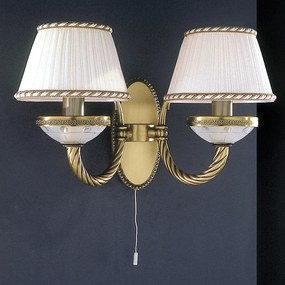 Aplica de perete din alama 2 brate design italian 4660