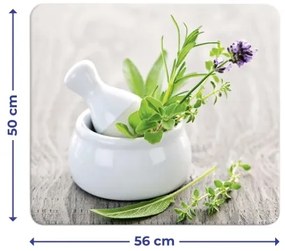 WENKO 2712940500 - Placă de acoperire pentru alimente 56 x 50 cm, multicoloră/transparentă