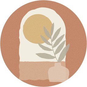 Autocolant de perete 120x120 cm Sunrise and Olive Branch – Ambiance