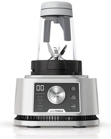 Blender Ninja Foodi Power Nutri CB350EU, 1200W, 2.1L, 3in1, 6 programe, Smart Torque, Auto-iQ, Negru/inox