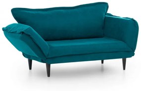 Canapea cu 2 Locuri Vino Daybed, Verde Petrol, Extensibila