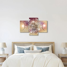 Tablou - Mandala cu elemente (90x60 cm)