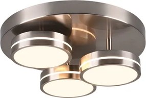 Trio - Plafonieră LED dimabilă FRANKLIN 3xLED/8,5W/230V Ø 35 cm crom
