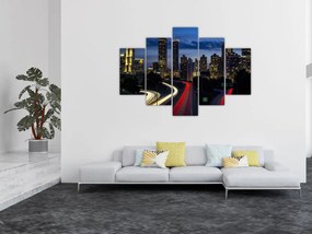 Tablou cu orașul nocturn (150x105 cm)