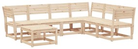 3216925 vidaXL Set mobilier de grădină, 7 piese, lemn masiv de pin