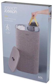 Coș de rufe din material textil Joseph Joseph Tota, 60 l, gri