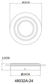 Plafoniera LED slim JAYDEN