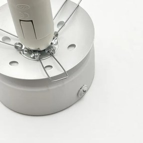 Plafonieră ELIAS 1xE14/5W/230V Ø 13 cm alb/bej fumuriu